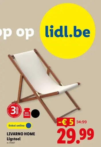 Promotie: Ligstoel