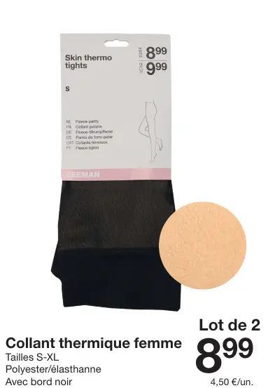 Offre: Collant thermique femme Skin thermo tights