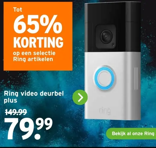 Aanbieding: Ring video deurbel plus