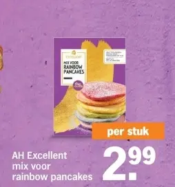 Aanbieding: mix voor rainbow pancakes