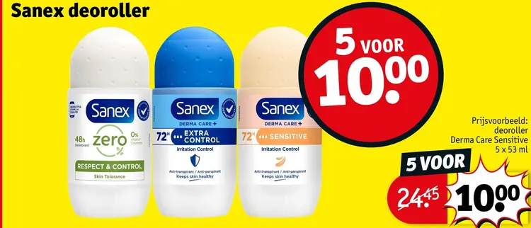 Aanbieding: Sanex deoroller Derma Care Sensitive