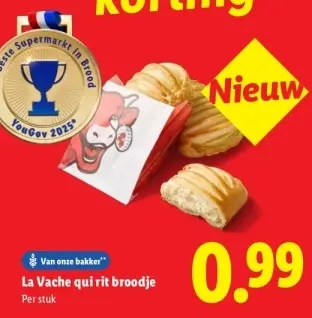 Aanbieding: La Vache qui rit broodje