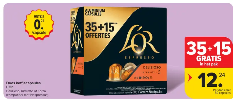 Promotie: Koffiecapsules