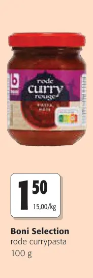 Promotie: Rode currypasta