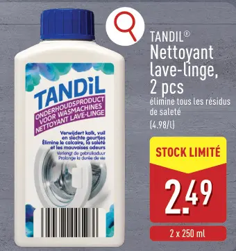 Offre: Nettoyant lave-linge