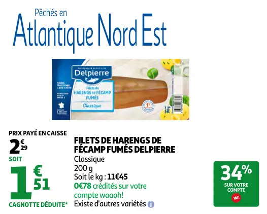 Offre: Filets de harengs de fécamp fumés