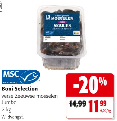 Promotie: verse Zeeuwse mosselen Jumbo