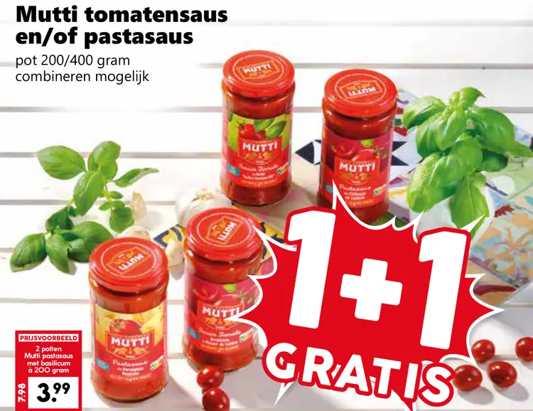 Aanbieding: Mutti tomatensaus en/of pastasaus