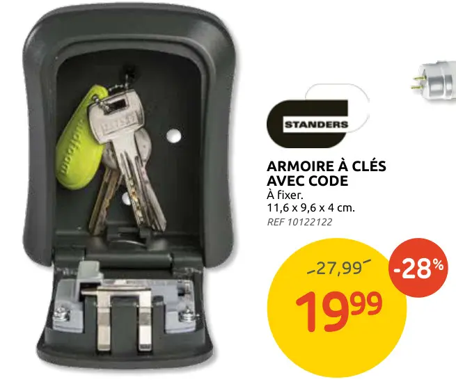 Promotie: Armoire à clés avec code