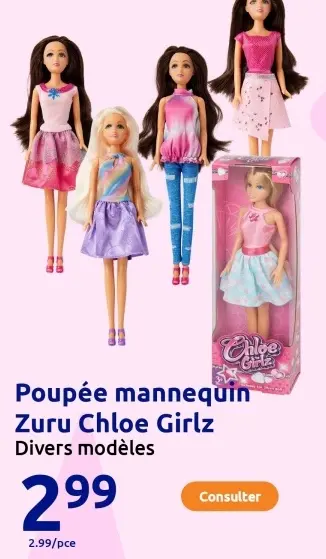 Offre: Poupée mannequin Zuru Chloe Girlz