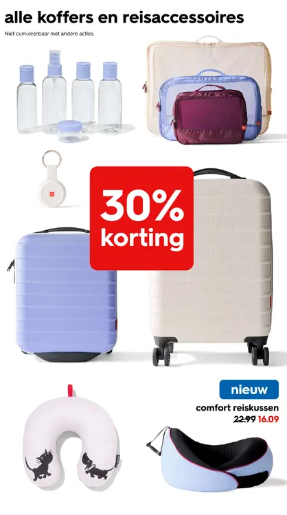 Promotie: Alle koffers en reisaccessoires