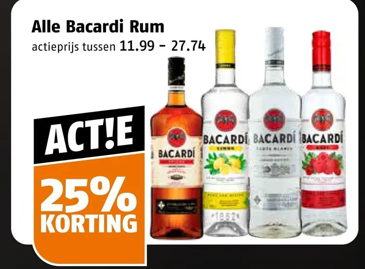 Aanbieding: Bacardi Rum