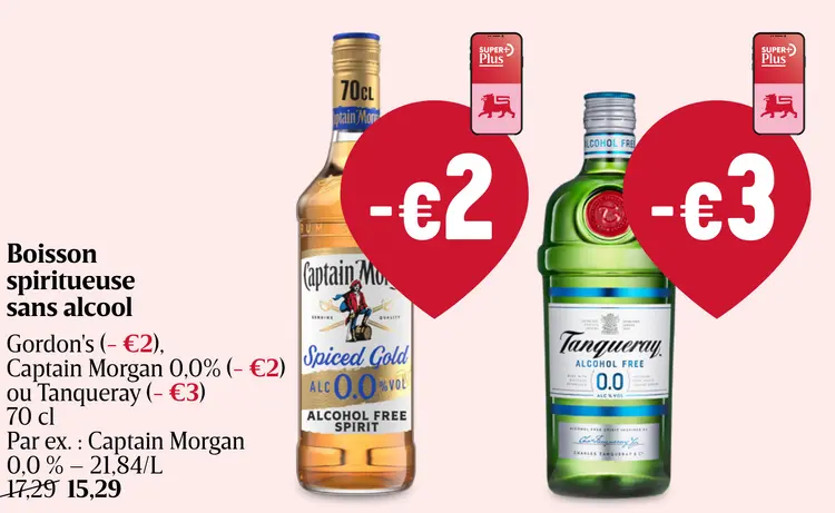 Offre: Boisson spiritueuse sans alcool