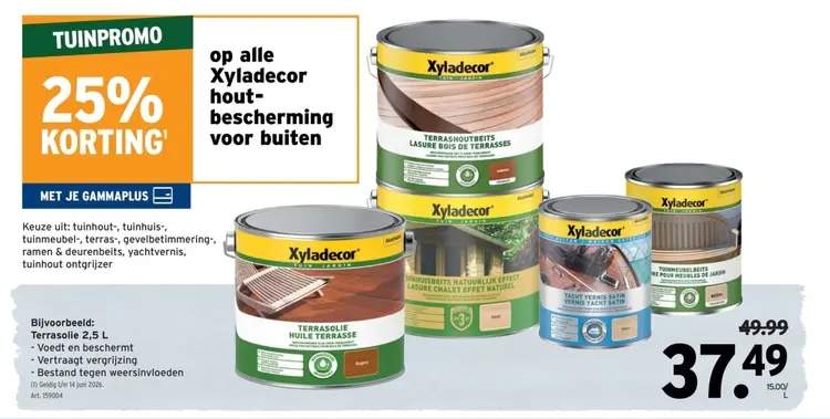 Promotie: Terrasolie