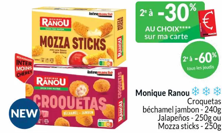 Offre: Croquetas béchamel jambon, Jalapeños ou Mozza sticks