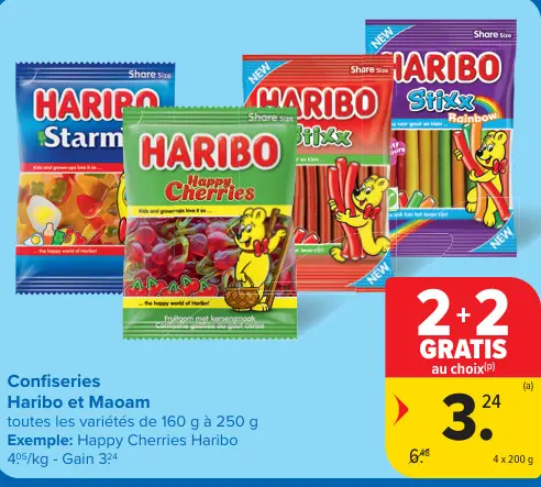 Offre: Haribo et Maoam