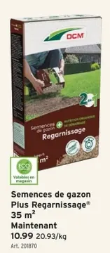 Offre: Semences de gazon Plus Regarnissage