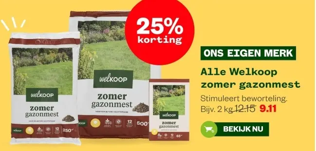 Aanbieding: Zomer gazonmest