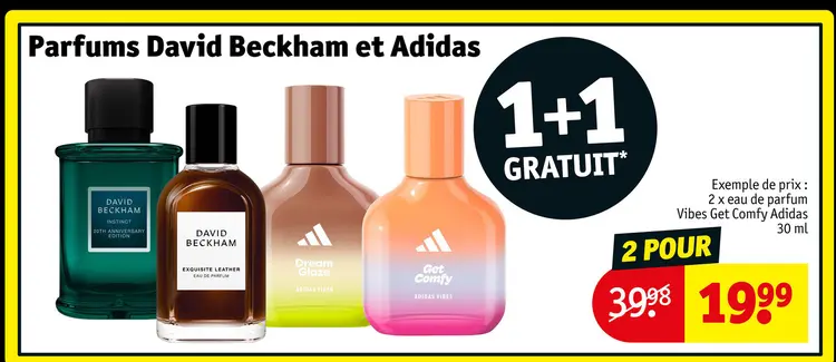 Offre: Parfums David Beckham et Adidas