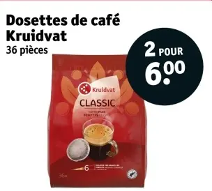Offre: Dosettes de café