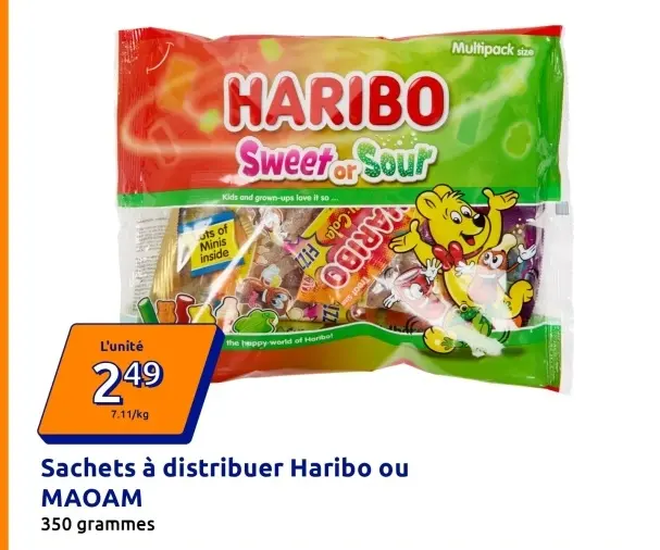 Offre: Sachets à distribuer