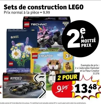 Offre: Sets de construction LEGO