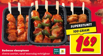 Aanbieding: Barbecue vleesspiesen