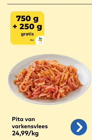 Promotie: Pita van varkensvlees