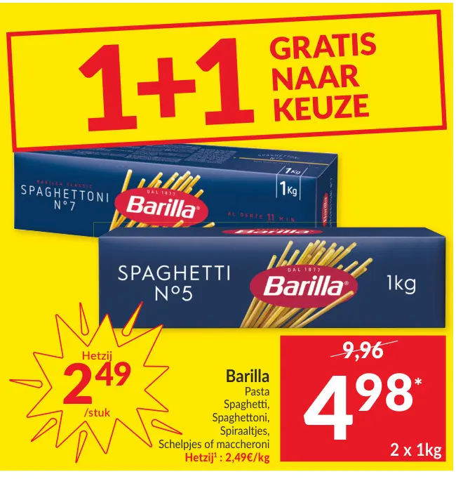 Promotie: Barilla Pasta