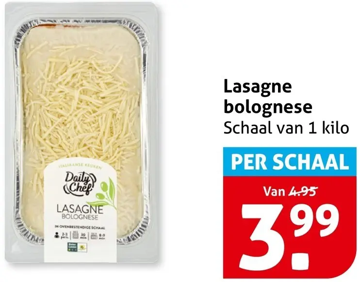 Aanbieding: Lasagne bolognese
