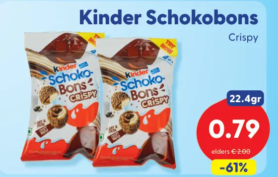 Aanbieding: Schokobons Crispy