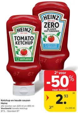 Aanbieding: Ketchup en koude sauzen