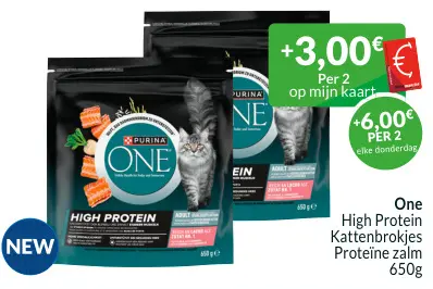 Promotie: High Protein Kattenbrokjes Proteïne zalm