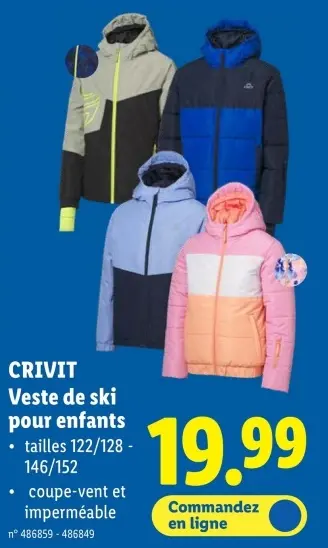 Offre: Veste de ski pour enfants