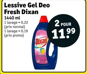 Offre: Lessive Gel Deo Fresh