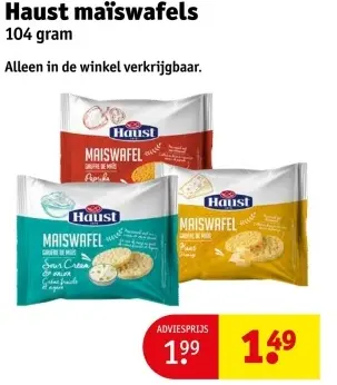 Aanbieding: Haust maïswafels