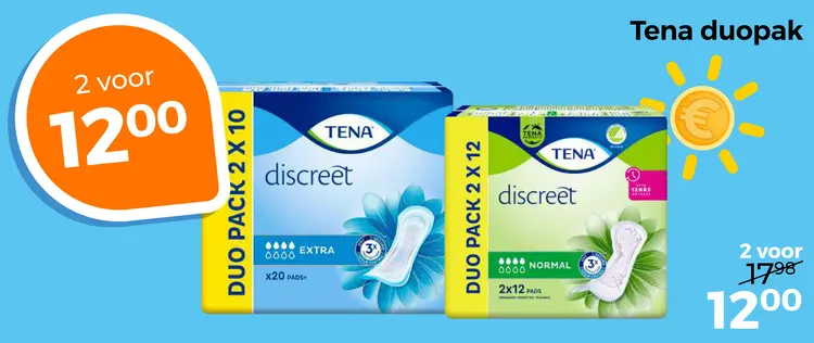 Aanbieding: Tena duopak
