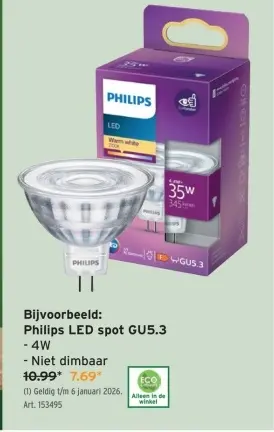 Aanbieding: Philips LED spot GU5.3
