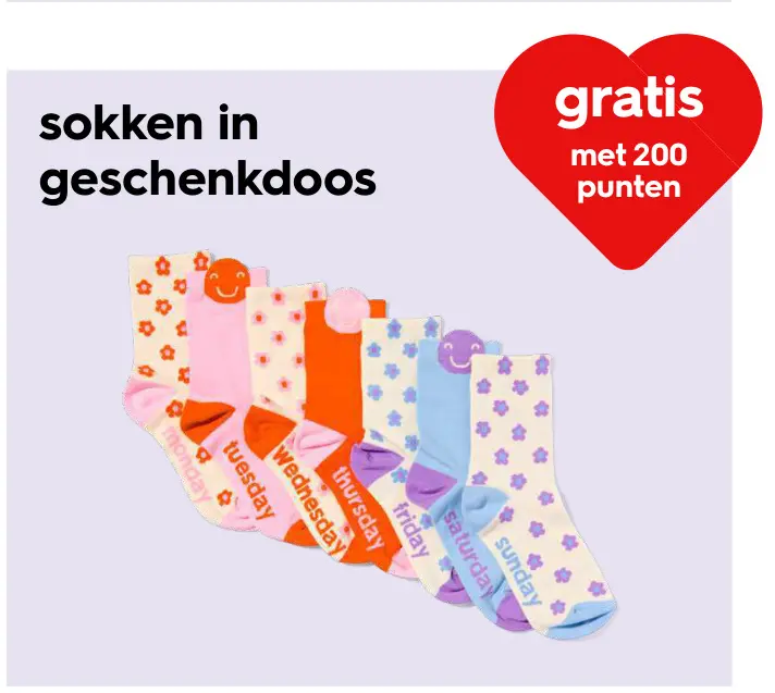 Promotie: Sokken in geschenkdoos