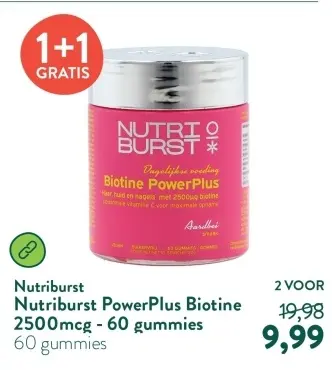 Aanbieding: Nutriburst PowerPlus Biotine