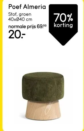Aanbieding: Poef Almeria