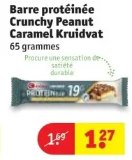 Offre: Barre protéinée Crunchy Peanut Caramel