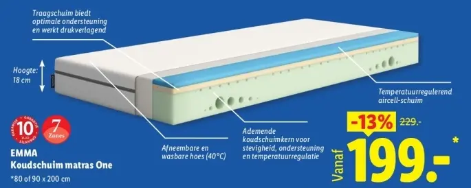 Aanbieding: Koudschuim matras One