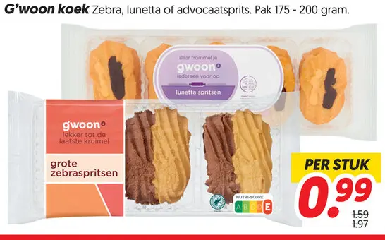 Aanbieding: Koek Zebra, lunetta of advocaatsprits