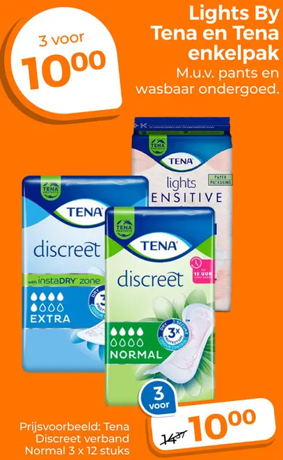 Aanbieding: Lights By Tena en Tena enkelpak