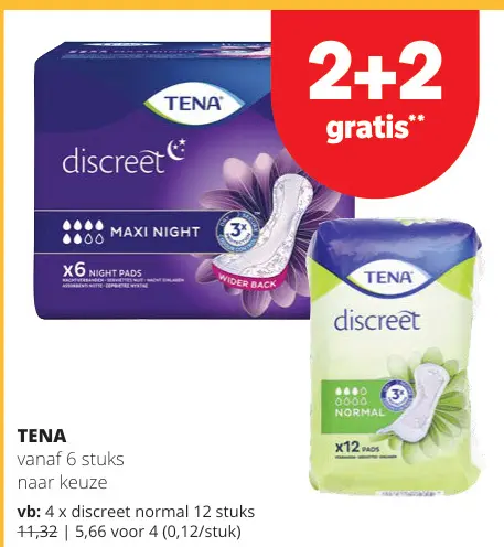 Promotie: TENA Discreet