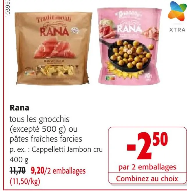 Offre: Rana tous les gnocchis