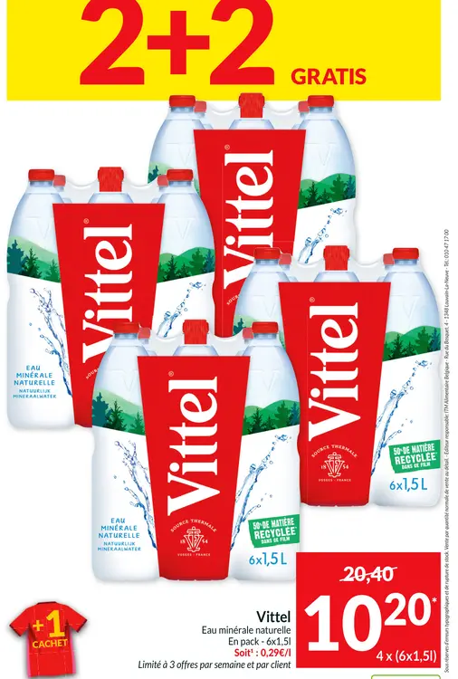 Offre: Eau minérale naturelle