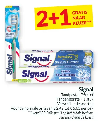 Promotie: Tandpasta of tandenborstel