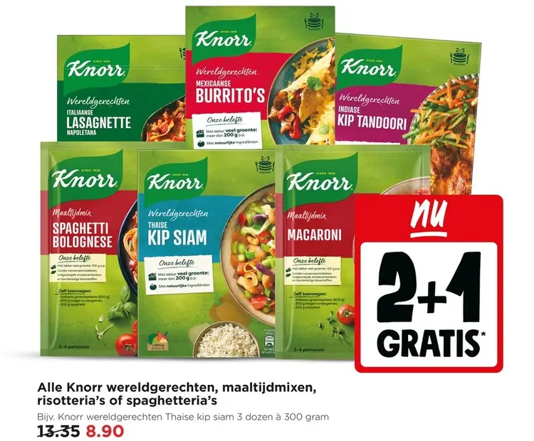Aanbieding: Alle Knorr wereldgerechten, maaltijdmixen, ri